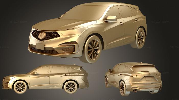 Автомобили и транспорт (Acura RDX 2019, CARS_4115) 3D модель для ЧПУ станка